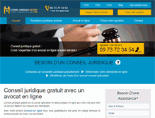 Tablet Screenshot of conseil-juridique-gratuit.com